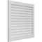Ekena Millwork Vertical Surface Mount PVC Gable Vent: Non-Functional, w/3-1/2"W x 1"H, Standard Frame, 42"W x 40"H GVPVE42X4001SN - alternate 2